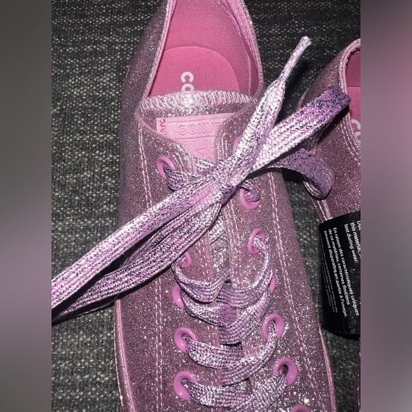 Converse Chuck Taylor All Star Rosie Pink Completely Covered Glitter Low Shoes - Picture 4 of 11